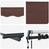 vidaXL Auvent r&eacute;tractable automatique marron 450x300 cm