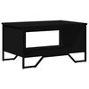 vidaXL Table basse noir 75x51x40 cm bois d'ing&eacute;nierie