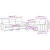 vidaXL Ensemble de canapés 2 pcs avec coussins Taupe Tissu