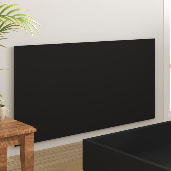 vidaXL T&ecirc;te de lit Noir 160x1,5x80 cm Bois d'ing&eacute;nierie