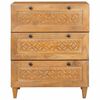 vidaXL Buffet Marron clair 60 x 33 x 75 cm bois de manguier massif