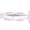vidaXL Cadre de lit et lumi&egrave;res LED sans matelas sonoma gris 120x190cm