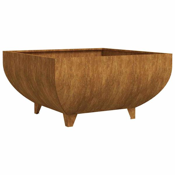 vidaXL Foyer 80x80x42 cm acier corten