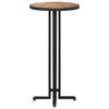 vidaXL Table de bar ronde &Oslash;55x110 cm teck de r&eacute;cup&eacute;ration massif