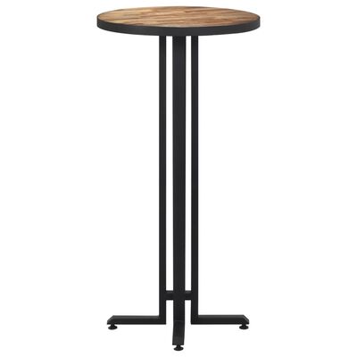 vidaXL Table de bar ronde Ø55x110 cm teck de récupération massif