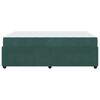 vidaXL Cadre de lit avec matelas Vert fonc&eacute; 120 x 190 cm tissu