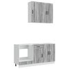 vidaXL Unit&eacute; de cuisine KALMAR 5 pc Sonoma gris Bois d'ing&eacute;nierie