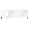 vidaXL Table basse Blanc 90x50x36,5 cm Bois d'ing&eacute;nierie