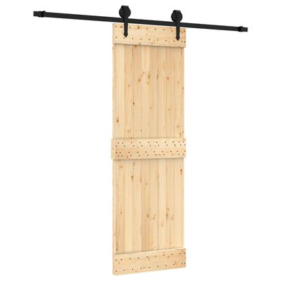 vidaXL Porte coulissante et kit de quincaillerie 70x210 cm pin massif