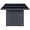 vidaXL Ensemble &agrave; manger d'ext&eacute;rieur 9 pcs et coussins r&eacute;sine tress&eacute;e