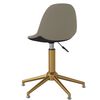 vidaXL Chaises &agrave; manger pivotantes lot de 4 Gris clair Velours