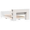 vidaXL Cadre de lit sans matelas blanc 120x200 cm bois de pin massif