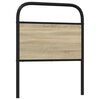 vidaXL T&ecirc;te de lit de remplacement ch&ecirc;ne sonoma 80 cm acier et bois d'ing&eacute;nierie