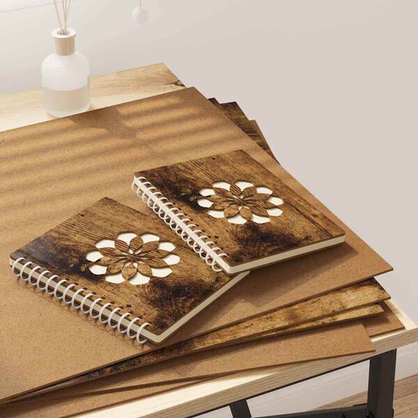 vidaXL Panneaux décoratifs 12 pcs Chêne fumé 40 x 60 x 0.3 cm