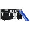 vidaXL Lit mezzanine enfants avec rideaux sans matelas 90x200cm
