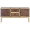 vidaXL Buffet 120x29x60 cm Bois de manguier massif