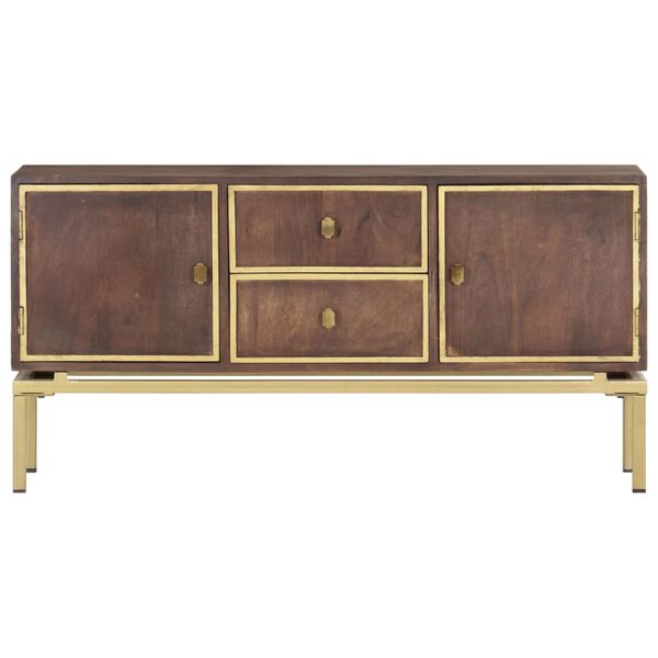 vidaXL Buffet 120x29x60 cm Bois de manguier massif