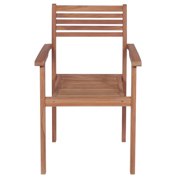vidaXL Chaises de jardin lot de 2 et coussins gris Bois de teck massif