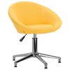 vidaXL Chaises pivotantes &agrave; manger lot de 2 jaune tissu