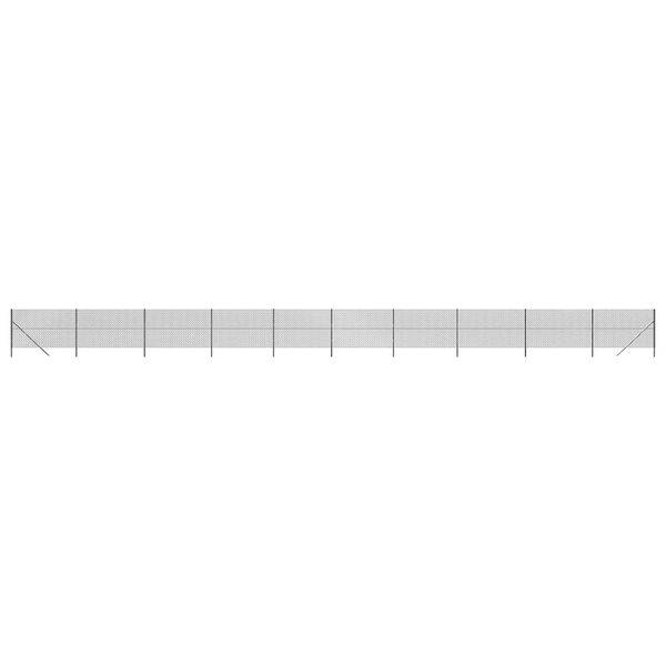 vidaXL Cl&ocirc;ture &agrave; mailles losang&eacute;es anthracite 1,6x25 m