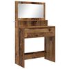 vidaXL Tables de maquillage pour chambre avec tiroir Bois Ancien