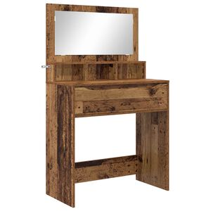 vidaXL Tables de maquillage pour chambre Bois Ancien Bois d'ing&eacute;nierie
