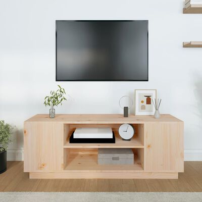 vidaXL Meuble TV 110x35x40,5 cm Bois de pin massif