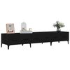 vidaXL Meuble TV Noir 150x34,5x30 cm Bois d'ing&eacute;nierie