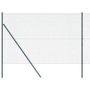 vidaXL Cl&ocirc;ture en fils soud&eacute;s pour fixation au sol 10 x 1,5 m Vert
