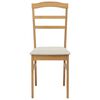 vidaXL Chaise de salle &agrave; manger 2 pcs Naturel et clair