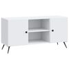 vidaXL Meuble TV Blanc 102 x 34,5 x 50 cm Bois d'ing&eacute;nierie