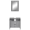 vidaXL Ensemble de meubles de salle de bain 2 pcs Sonoma gris