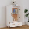 vidaXL Buffet Blanc 70x31x115 cm Bois d'ingénierie