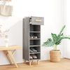 vidaXL Meuble &agrave; chaussures Sonoma gris 30x35x105 cm Bois d'ing&eacute;nierie