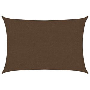 vidaXL Voile d'ombrage 160 g/m&sup2; Marron 2x2,5 m PEHD