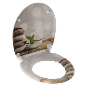 SCH&Uuml;TTE Si&egrave;ge de toilette avec fermeture en douceur STONE PYRAMID