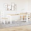 vidaXL Ensemble &agrave; manger Panama 3 pcs blanc bois de pin massif