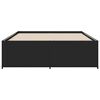 vidaXL Cadre de lit sans matelas noir 135x190 cm