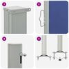 vidaXL Auvent lat&eacute;ral r&eacute;tractable de patio 60x300 cm Bleu