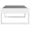 vidaXL Table basse avec LED infini blanc 90x53x30 cm