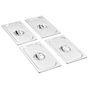 Couvercles de plateau 4 pcs GN 1/3 Acier inoxydable