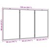 vidaXL Tableau blanc magn&eacute;tique pliable 150x80x1,7 cm aluminium