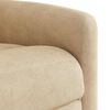 vidaXL Fauteuil inclinable crème tissu microfibre