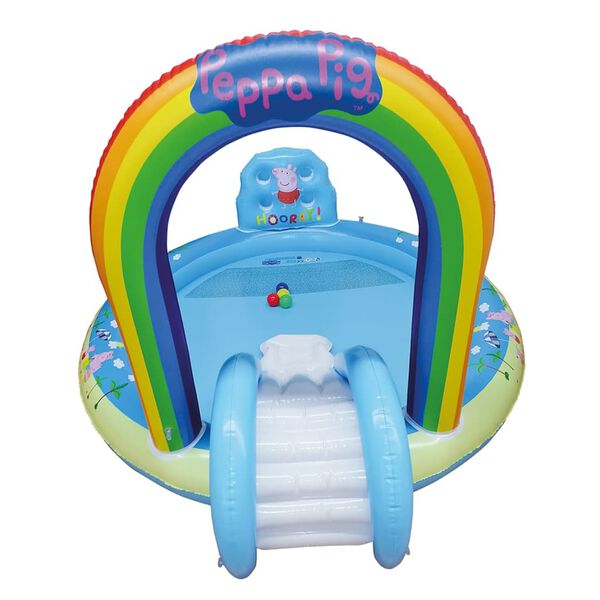 Happy People Piscine de jeu avec toboggan Peppa Pig 198x150x102 cm