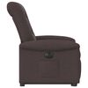 vidaXL Fauteuil inclinable électrique marron foncé tissu