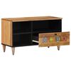 vidaXL Meuble TV Naturel 80 x 33,5 x 46 cm Bois de mangue massif