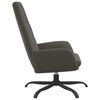 vidaXL Chaise de relaxation Gris fonc&eacute; Velours