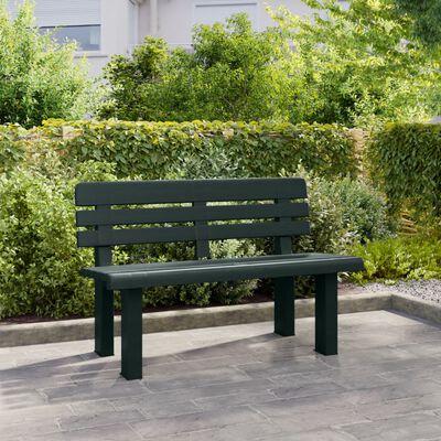 vidaXL Banc de jardin vert 110x52x71 cm polypropylène