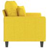 vidaXL Canap&eacute; &agrave; 2 places Jaune clair 120 cm Tissu