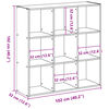 vidaXL Biblioth&egrave;que blanc 102x32x102 cm bois d'ing&eacute;nierie